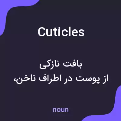 معنی cuticles به فارسی معنی cuticles به فارسی