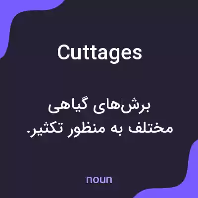 معنی cuttages به فارسی معنی cuttages به فارسی
