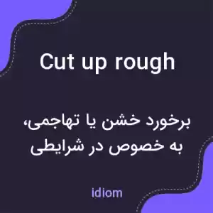 معنی cut up rough به فارسی معنی cut up rough به فارسی