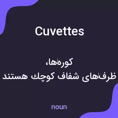 معنی cuvettes به فارسی معنی cuvettes به فارسی
