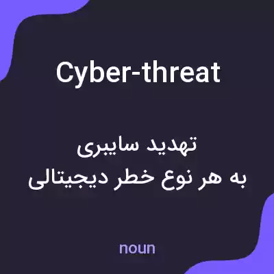 معنی cyber-threat به فارسی معنی cyber-threat به فارسی