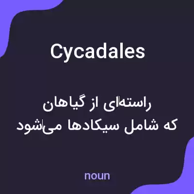 معنی cycadales به فارسی معنی cycadales به فارسی