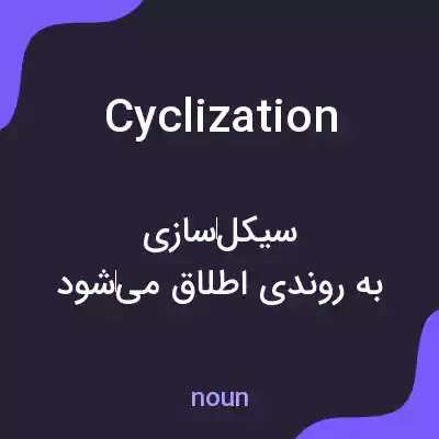 معنی cyclization به فارسی معنی cyclization به فارسی