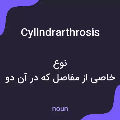 معنی cylindrarthrosis به فارسی