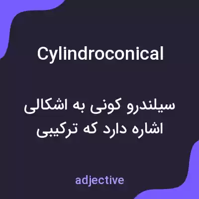 معنی cylindroconical به فارسی معنی cylindroconical به فارسی