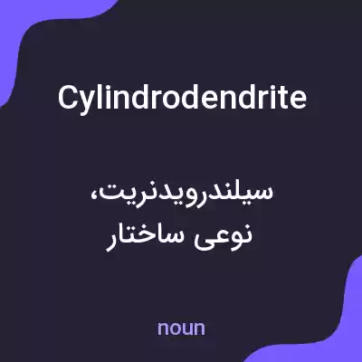معنی cylindrodendrite به فارسی معنی cylindrodendrite به فارسی