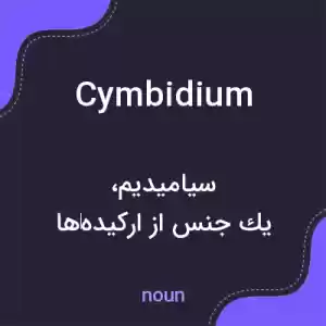 معنی cymbidium به فارسی