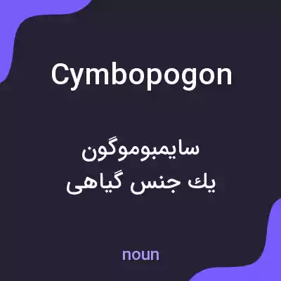 معنی cymbopogon به فارسی معنی cymbopogon به فارسی