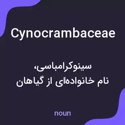 معنی cynocrambaceae به فارسی معنی cynocrambaceae به فارسی