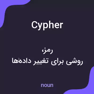 معنی cypher به فارسی معنی cypher به فارسی