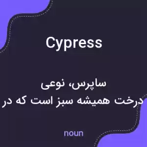 معنی cypress به فارسی
