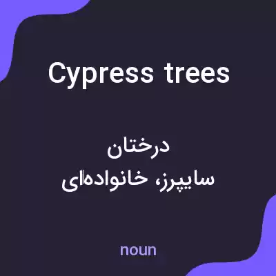 معنی cypress trees به فارسی معنی cypress trees به فارسی