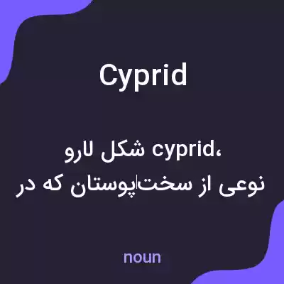معنی cyprid به فارسی معنی cyprid به فارسی