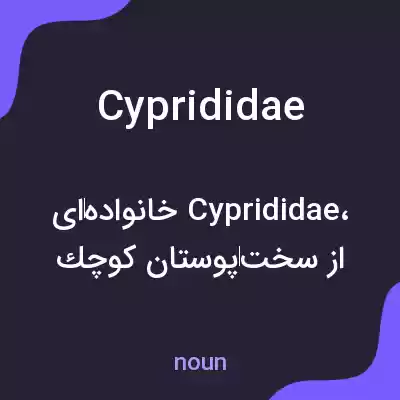 معنی cyprididae به فارسی معنی cyprididae به فارسی