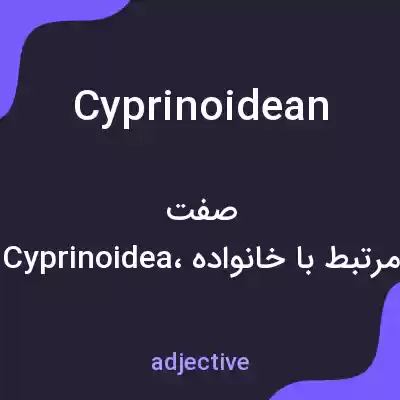 معنی cyprinoidean به فارسی معنی cyprinoidean به فارسی