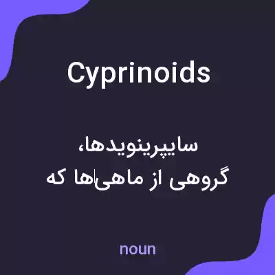 معنی cyprinoids به فارسی معنی cyprinoids به فارسی