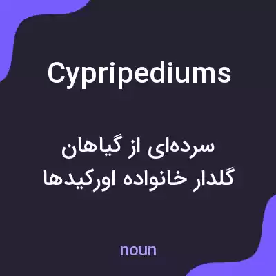 معنی cypripediums به فارسی معنی cypripediums به فارسی