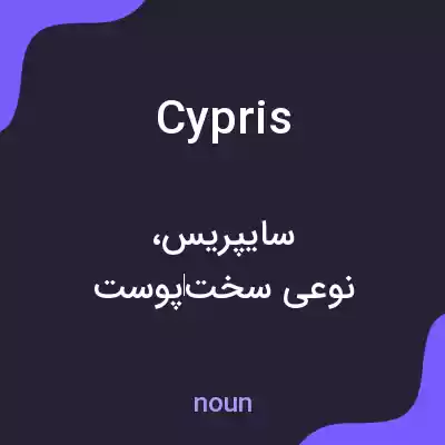 معنی cypris به فارسی معنی cypris به فارسی