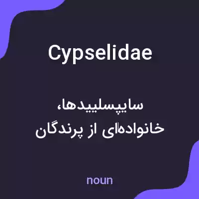 معنی cypselidae به فارسی معنی cypselidae به فارسی
