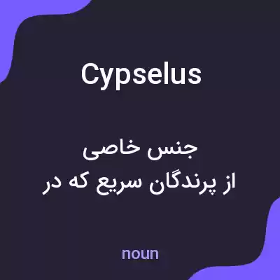معنی cypselus به فارسی
