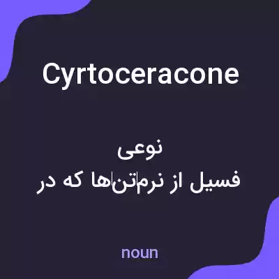معنی cyrtoceracone به فارسی معنی cyrtoceracone به فارسی