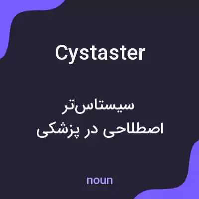 معنی cystaster به فارسی معنی cystaster به فارسی