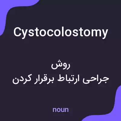 معنی cystocolostomy به فارسی معنی cystocolostomy به فارسی