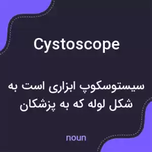 معنی cystoscope به فارسی معنی cystoscope به فارسی