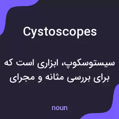 معنی cystoscopes به فارسی معنی cystoscopes به فارسی