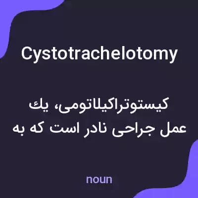 معنی cystotrachelotomy به فارسی معنی cystotrachelotomy به فارسی