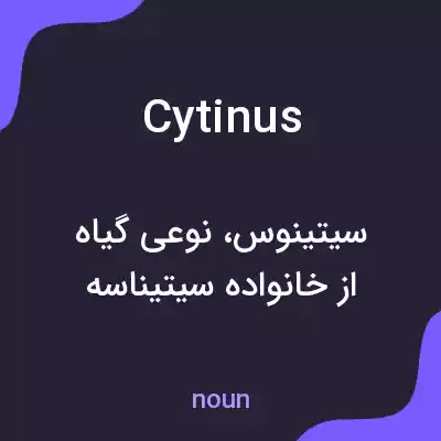 معنی cytinus به فارسی معنی cytinus به فارسی