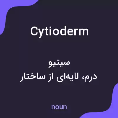 معنی cytioderm به فارسی معنی cytioderm به فارسی