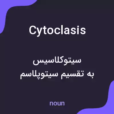 معنی cytoclasis به فارسی معنی cytoclasis به فارسی