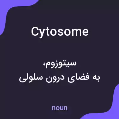 معنی cytosome به فارسی