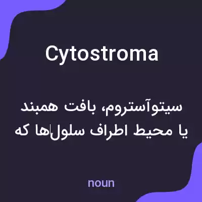 معنی cytostroma به فارسی معنی cytostroma به فارسی