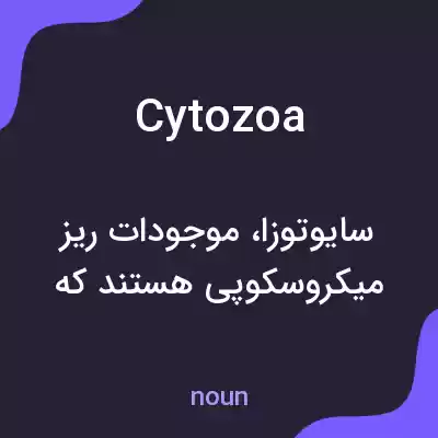 معنی cytozoa به فارسی معنی cytozoa به فارسی