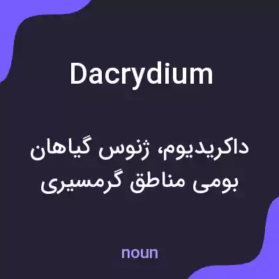 معنی dacrydium به فارسی معنی dacrydium به فارسی