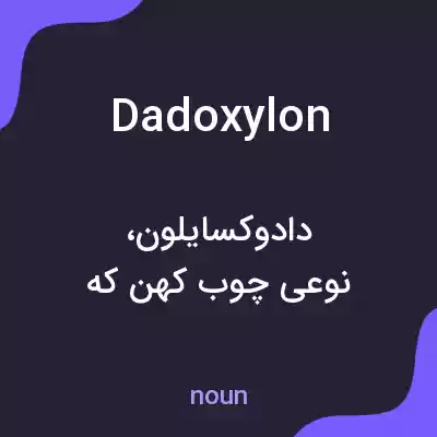معنی dadoxylon به فارسی معنی dadoxylon به فارسی