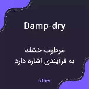 معنی damp-dry به فارسی معنی damp-dry به فارسی
