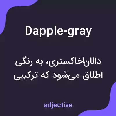 معنی dapple-gray به فارسی