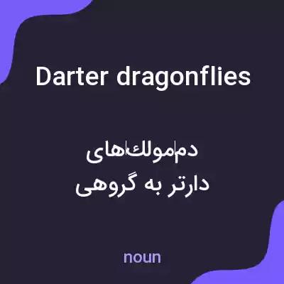 معنی darter dragonflies به فارسی معنی darter dragonflies به فارسی