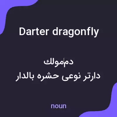معنی darter dragonfly به فارسی معنی darter dragonfly به فارسی