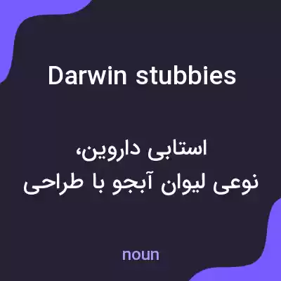 معنی darwin stubbies به فارسی معنی darwin stubbies به فارسی