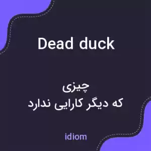 معنی dead duck به فارسی معنی dead duck به فارسی