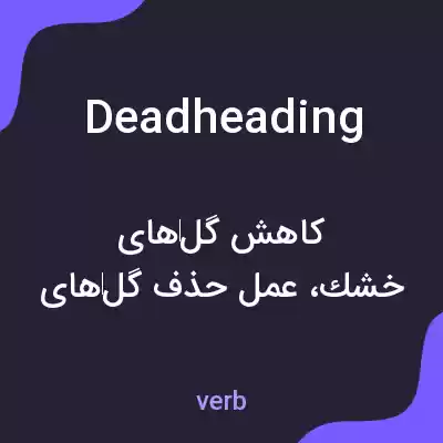 معنی deadheading به فارسی معنی deadheading به فارسی