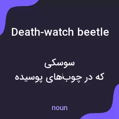 معنی death-watch beetle به فارسی معنی death-watch beetle به فارسی