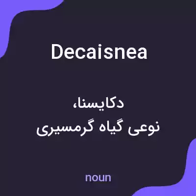 معنی decaisnea به فارسی معنی decaisnea به فارسی