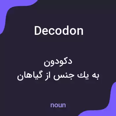 معنی decodon به فارسی معنی decodon به فارسی