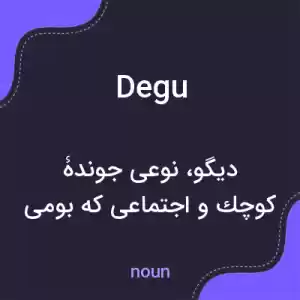 معنی degu به فارسی معنی degu به فارسی