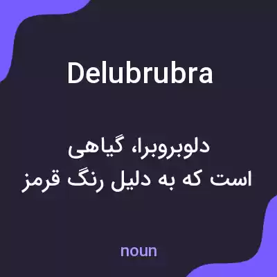 معنی delubrubra به فارسی معنی delubrubra به فارسی
